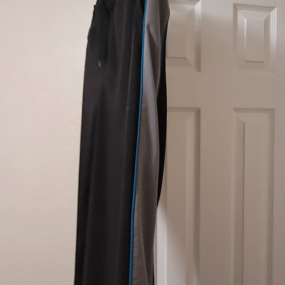Puma Black Track Pants with Blue Logo - Picture 4 of 5